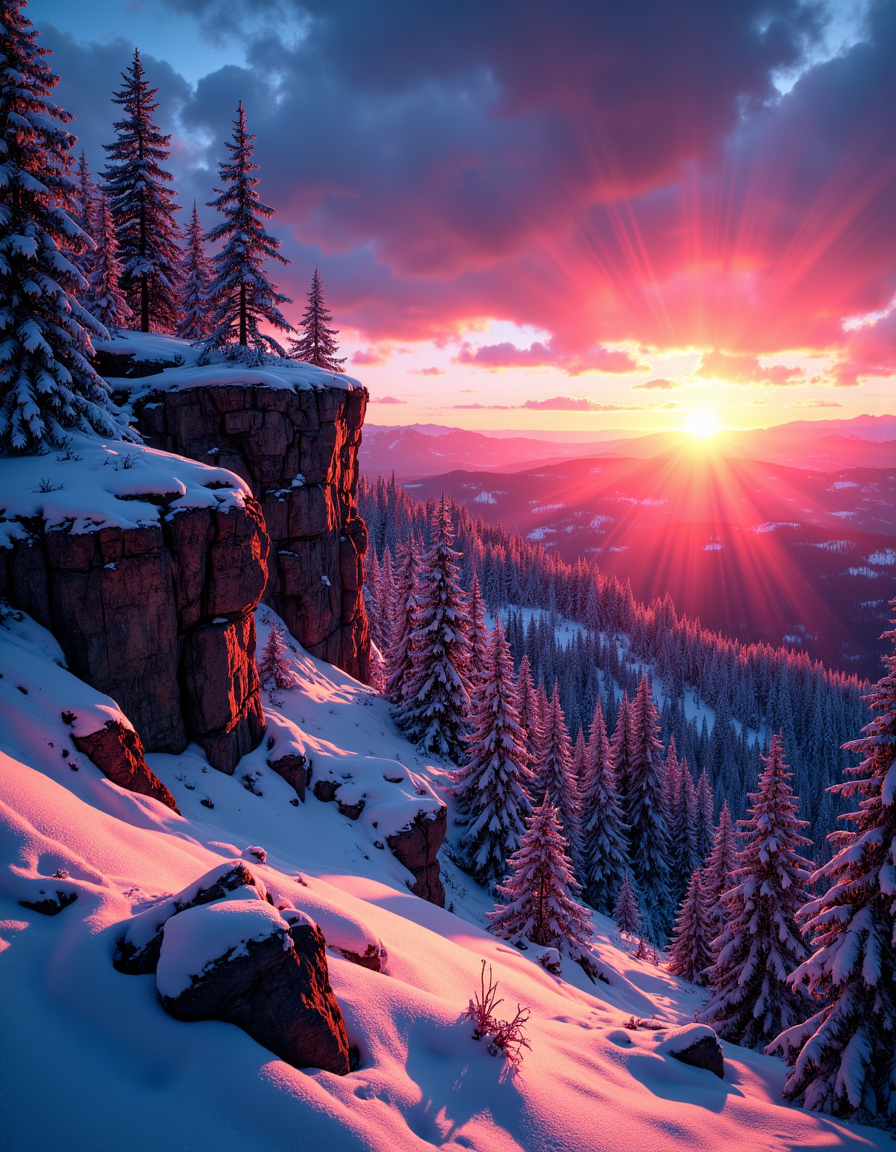 Mystic Wilderness: A Vivid Journey Through Winter Wildlife & Dreamlike Landscapes