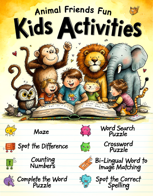 The Ultimate Animal Activity Book for Kids!