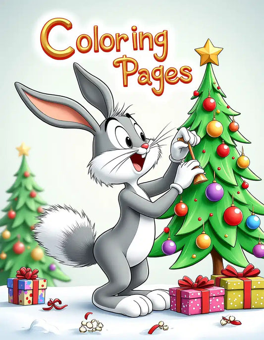 Little Bunny Cloring pages Digital Download