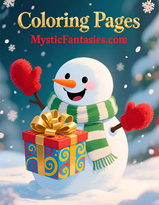 Snowman Coloring Pages Christmas